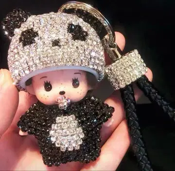 몽치치 팬더 모자 키링