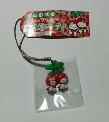 지역 한정 키티 야마가타 한정 체리 버전 족쇄 스트랩