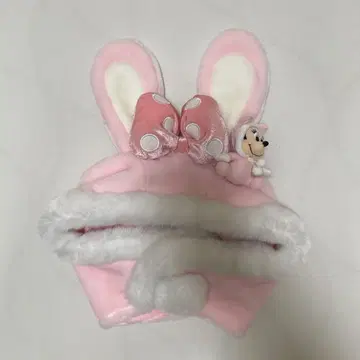 미니 마우스 토끼 귀 팬캡 핑크