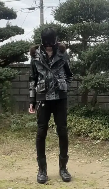 archive gimmick jacket y2k black 가죽