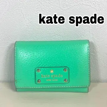 Kate Spade 패스 케이스 코인 케이스 키링 포함 그린 그린