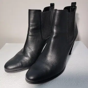 긴자 카네마츠 블랙 사이드 고어 부츠 25cm