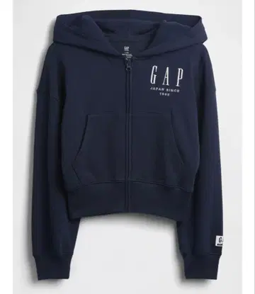 30th 기념일 프렌치 테리 GAP 로고 집업 후드티 네이비