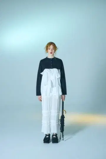 엔폴드 STRAIGHT PLEATS SKIRT 38