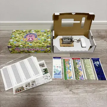 [레어] 별의 커비 25주년 빙글빙글 연주하는 푸푸푸 종이 롤 오르골