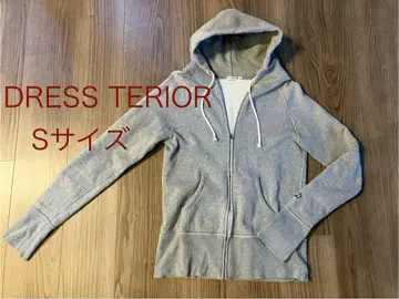 DRESS TERIOR 후드 부착 후드티 S 사이즈 그레이