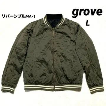 grove MA-1 리버서블 자켓 블랙&카키 퀼팅 L