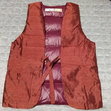 반텐 민소매 깃털 베스트 그랜드 페더