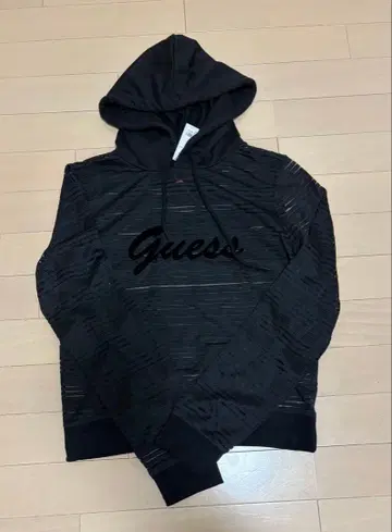 GUESS 메쉬 후드티 S 사이즈 JET BLACK