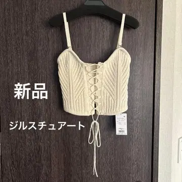 [ 새상품 ] 질스튜어트 니트 뷔스티에 화이트