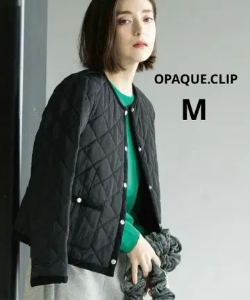 OPAQUE.CLIP 발수 퀼팅 노카라 자켓