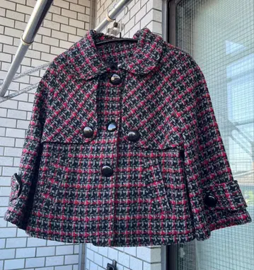 SI SI CIAO 하운드투스 체크 코트 7부 소매