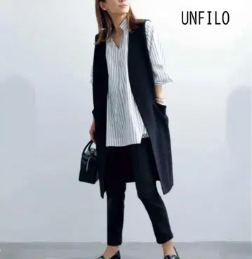 UNFILO 앙피로 뷰티 무브 롱 베스트 S 블랙