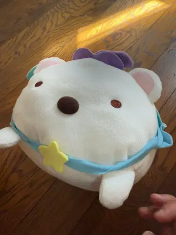 스미코구라시 복슬복슬 곰 엎드린 봉제 인형