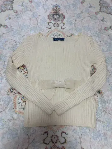 M'S GRACY 리브 니트 크림색 11/30까지