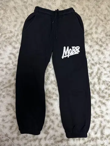 MOBB 블랙 스웨트 팬츠 S