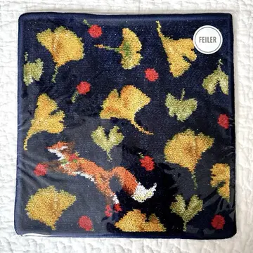 페이러 긴코우트리 손수건 네이비 x 네이비