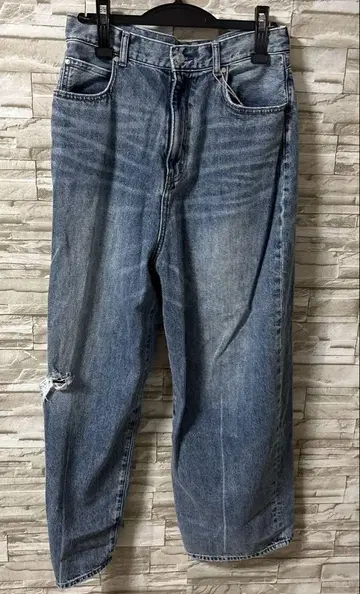 카프네 데미지 가공 블루 데님