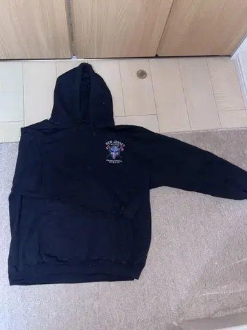 GILDAN 뉴저지 소방관 후드티 XL 블랙