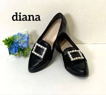 새상품급 다이애나 DIANA 펄 버클 로퍼 펌프스 로우힐