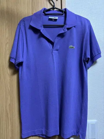 LACOSTE 피케 셔츠 보라색 사이즈 3