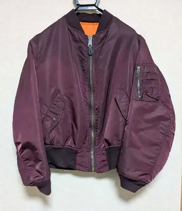 ALPHA 마룬 리버서블 MA-1 LARGE