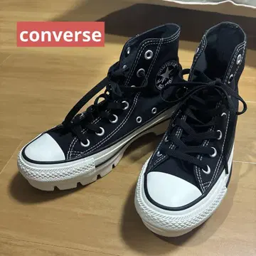 CONVERSE ALL STAR 통굽 하이컷 블랙 24cm