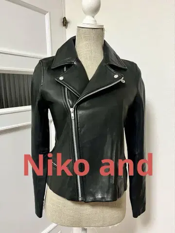 새상품급 Niko and 라무 가죽 재킷