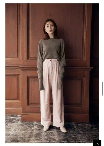 CLANE 다나카 미나미 COLOR LINE VELOR PANTS 핑크