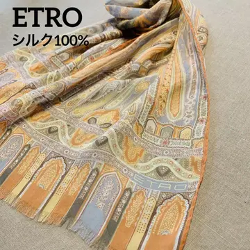 [ 새상품급 ] ETRO 에트로 100% 실크 스톨 스카프 쉬폰 원단