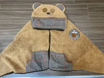 미니언 팀 후드 부착 판초