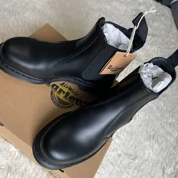 2976 MONO BLACK 첼시 부츠 25cm 가죽 스무스