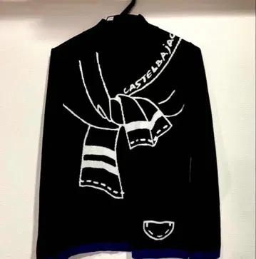 [ 컨디션 최상 ] CASTELBAJAC 다마시에 디자인 하이넥 니트