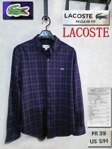 LACOSTE 레귤러 핏 긴팔 셔츠 US S/M