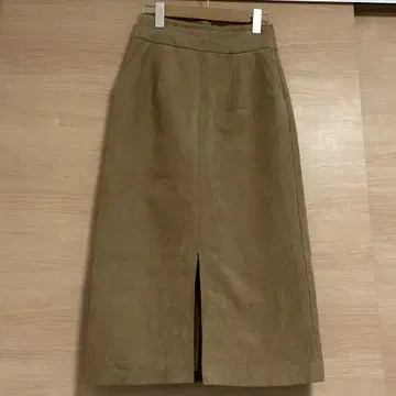 롱 타이트 스커트 M 카멜 컬러