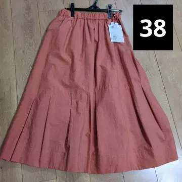 오렌지 플레어 스커트 38 조르주 레쉬