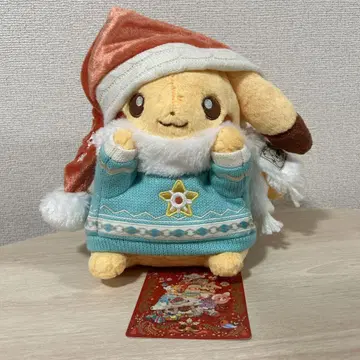 포켓몬 크리스마스 봉제 인형 피카츄 Heartwarming