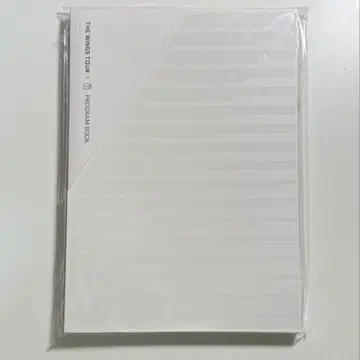 BTS TheWingsTour 프로그램북 programbook