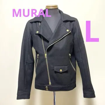 MURAL 블랙 라이더 자켓