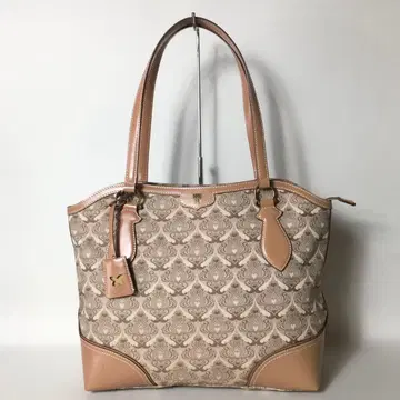 2510-65 | 새상품급 | 안나수이 토트백 캔버스 가죽 베이지