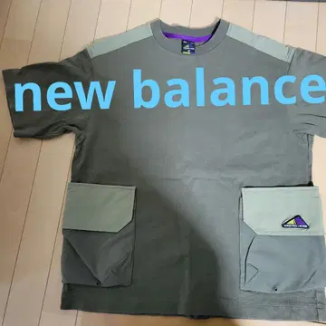 NEW BALANCE MT1996 포켓 부착 T셔츠 XXL 그레이