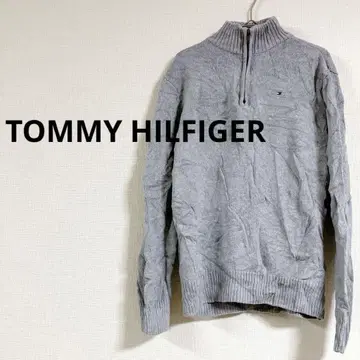 즉시 구매 OK TOMMY HILFIGER 그레이 스웨터 니트 하이넥