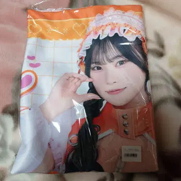 무지개 네이비 오바야시 유카 페이스 타월