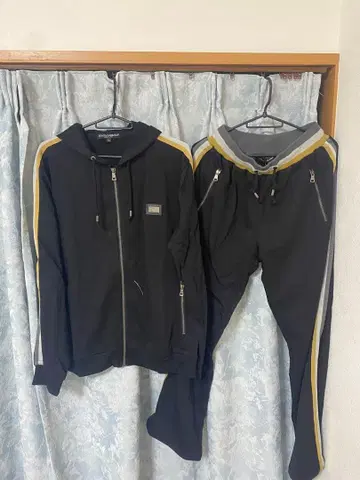 남성용 셋업 블랙