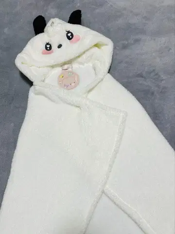 강아지 얼굴 후드 부착 플리스 아웃핏