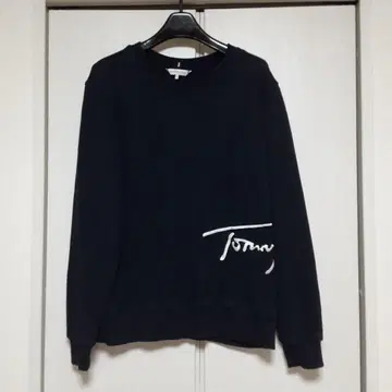 Tommy 네이비 자수 로고 트레이닝복
