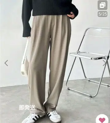 베이지 캐주얼 팬츠 M 사이즈