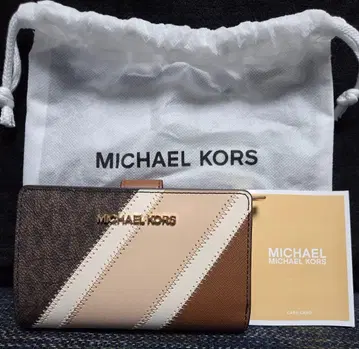 MICHAEL KORS 스트라이프 접이식 지갑
