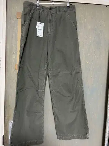 ZARA 카키 워크 팬츠