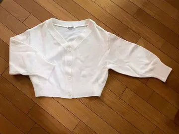 SNIDEL 화이트 V넥 가디건